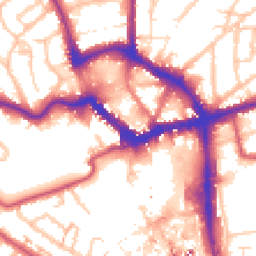 Daytime road noise heatmap for BR1 1NN
