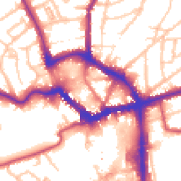 Daytime road noise heatmap for BR1 1RE