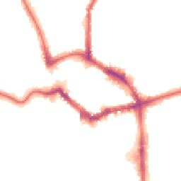 Night-time road noise heatmap for BR1 1RE