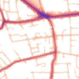 Daytime road noise heatmap for BR1 2DA
