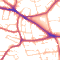 Daytime road noise heatmap for BR1 2NA