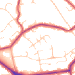 Daytime road noise heatmap for BR1 2NX