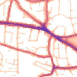 Daytime road noise heatmap for BR1 3BT