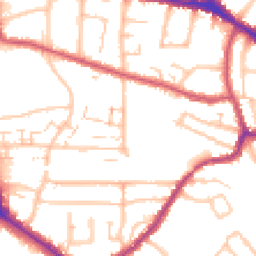 Daytime road noise heatmap for BR1 3ET