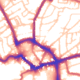 Daytime road noise heatmap for BR1 3NU