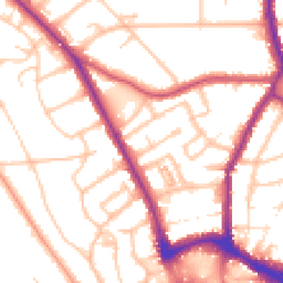 Daytime road noise heatmap for BR1 3TG