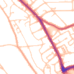 Daytime road noise heatmap for BR1 3TX