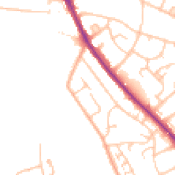 Daytime road noise heatmap for BR1 4DN