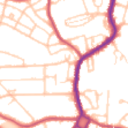 Daytime road noise heatmap for BR1 4HT