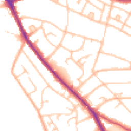 Daytime road noise heatmap for BR1 4NR