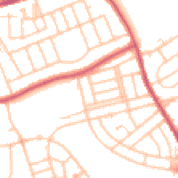 Daytime road noise heatmap for BR1 5EU