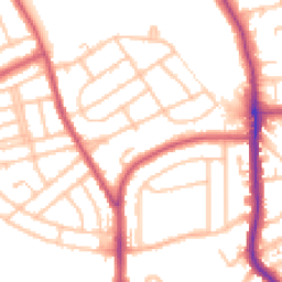Daytime road noise heatmap for BR1 5JD