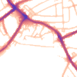Daytime road noise heatmap for BR1 5QP
