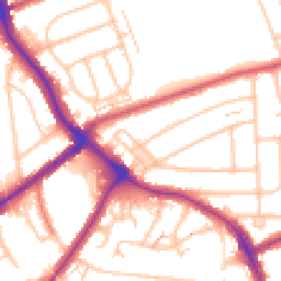 Daytime road noise heatmap for BR1 5RL
