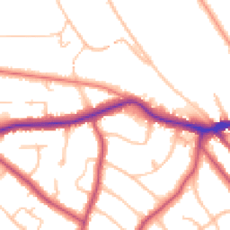 Daytime road noise heatmap for BR2 0AB