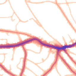 Daytime road noise heatmap for BR2 0AE