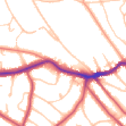 Daytime road noise heatmap for BR2 0AQ