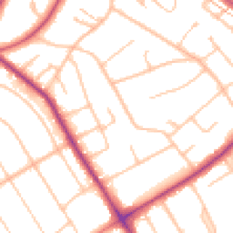 Daytime road noise heatmap for BR2 0AS