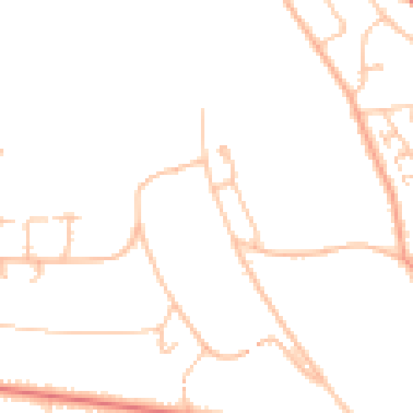 Daytime road noise heatmap for BR2 0BX