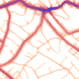 Daytime road noise heatmap for BR2 0HJ