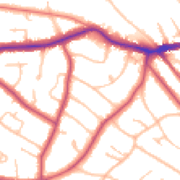 Daytime road noise heatmap for BR2 0JN