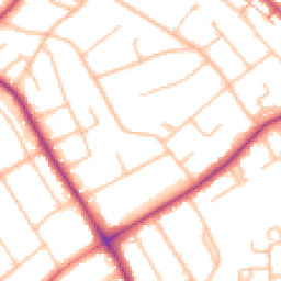 Daytime road noise heatmap for BR2 0RL