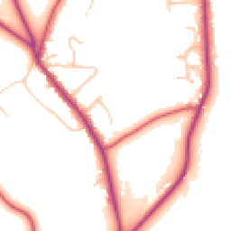 Daytime road noise heatmap for BR2 6BU