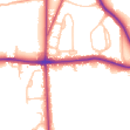 Daytime road noise heatmap for BR2 6EH