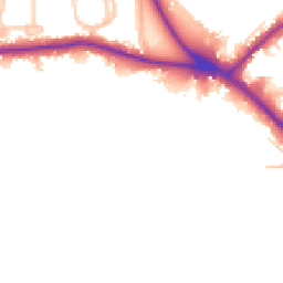 Daytime road noise heatmap for BR2 6EP