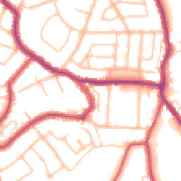 Daytime road noise heatmap for BR2 7EQ