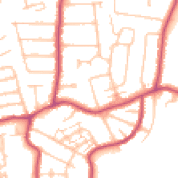 Daytime road noise heatmap for BR2 8AN