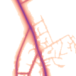 Daytime road noise heatmap for BR2 8BF