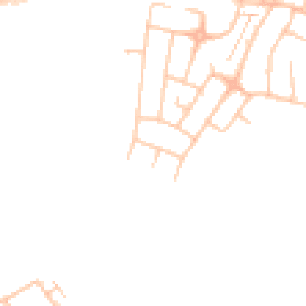 Daytime road noise heatmap for BR2 8DR