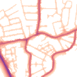 Daytime road noise heatmap for BR2 8GA