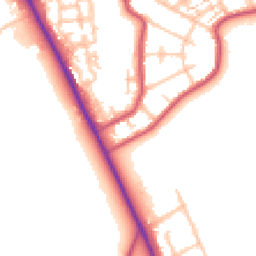 Daytime road noise heatmap for BR2 8JW