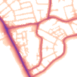 Daytime road noise heatmap for BR2 8JY