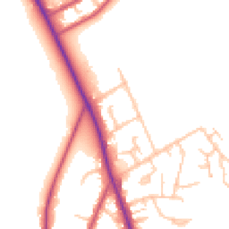 Daytime road noise heatmap for BR2 8LQ