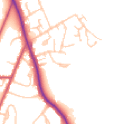 Daytime road noise heatmap for BR2 8NW