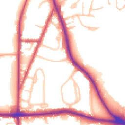 Daytime road noise heatmap for BR2 8QF