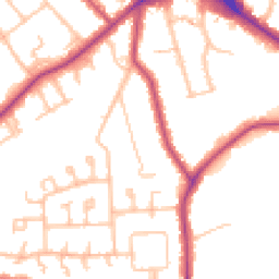 Daytime road noise heatmap for BR2 9AS