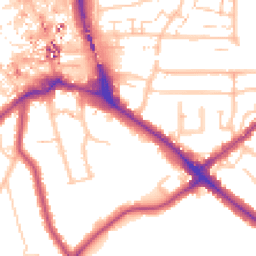 Daytime road noise heatmap for BR2 9BU