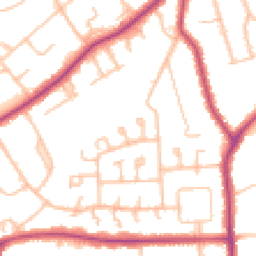Daytime road noise heatmap for BR2 9BZ