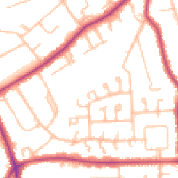 Daytime road noise heatmap for BR2 9DE