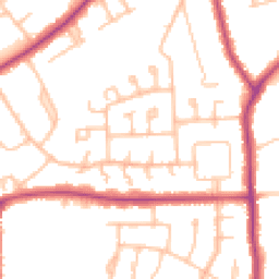 Daytime road noise heatmap for BR2 9DL