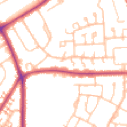 Daytime road noise heatmap for BR2 9DN