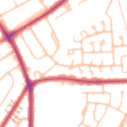 Daytime road noise heatmap for BR2 9DP