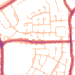 Daytime road noise heatmap for BR2 9DR