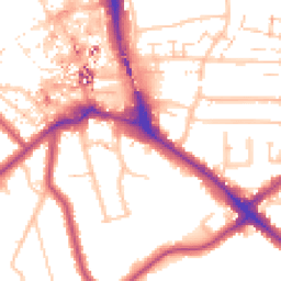 Daytime road noise heatmap for BR2 9EZ
