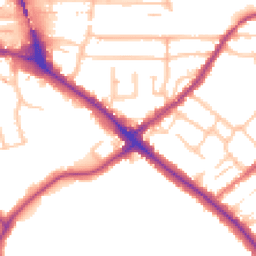 Daytime road noise heatmap for BR2 9HW