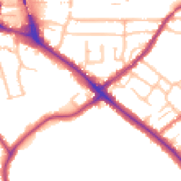 Daytime road noise heatmap for BR2 9JD